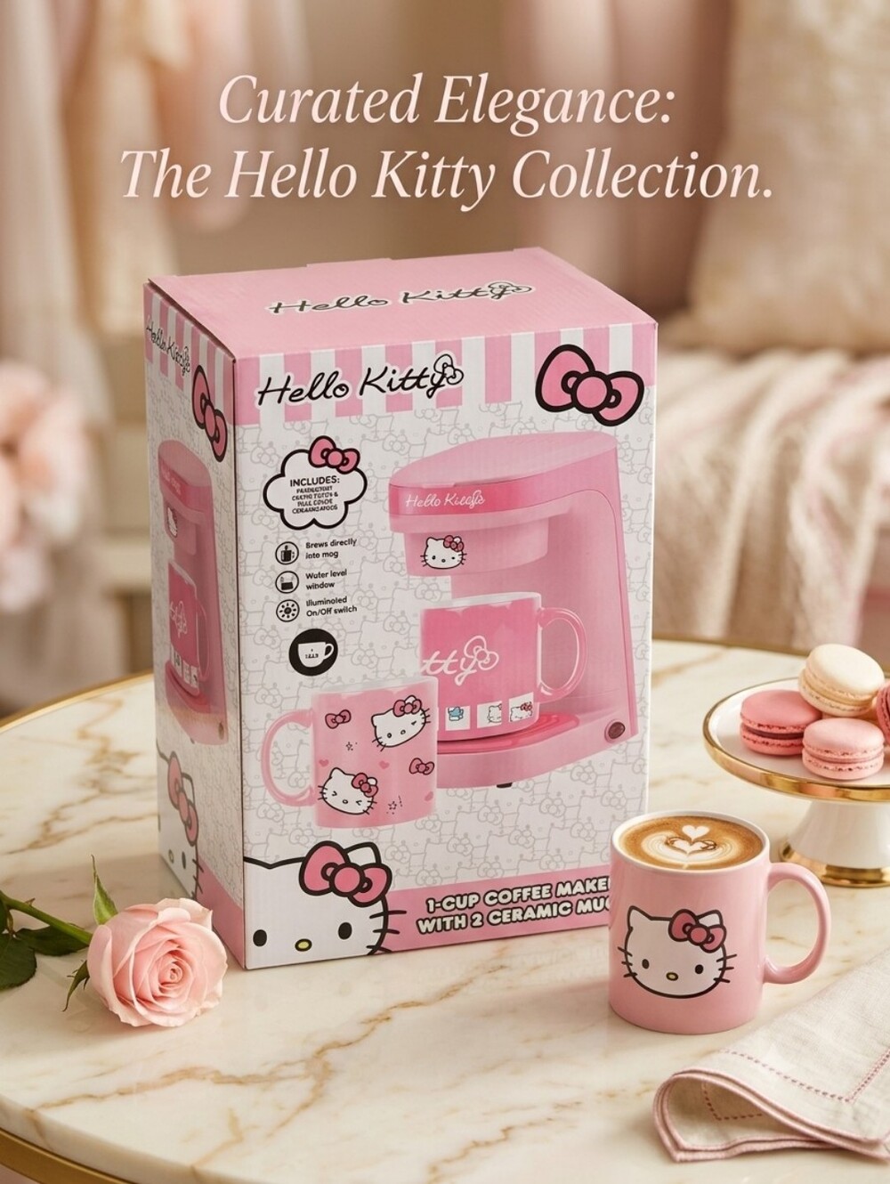 Hello Kitty coffee maker gift box